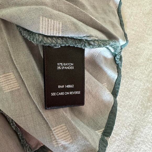 Womens Top Size 2XL Tank Adjustable Back Floral Structure Business Casual Summer - Picture 7 of 8